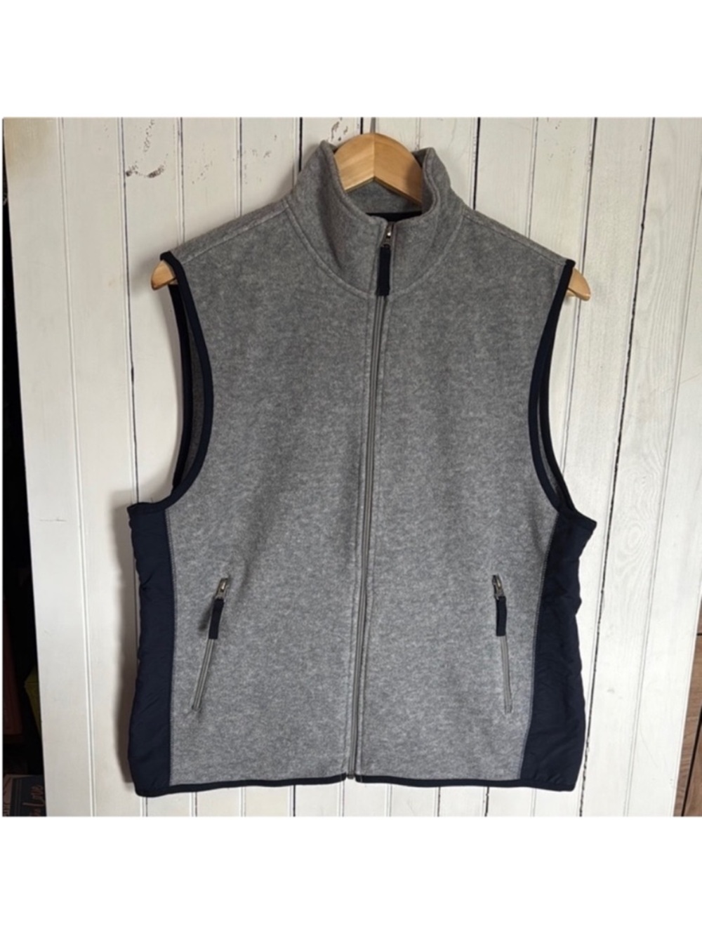 Gap Fleece Vest Grey Size M